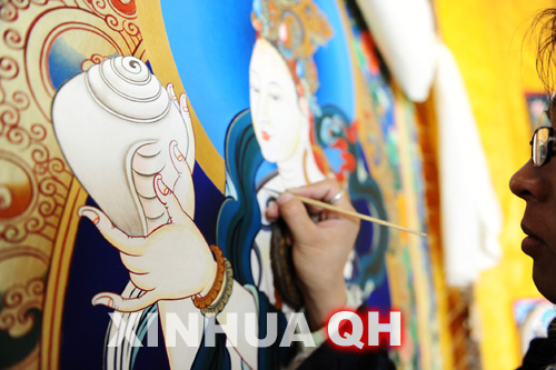热贡艺术为当地农牧民创收超过5000万元