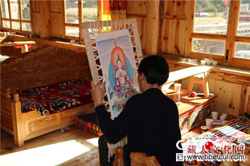 甘孜州雅江县开办农村青年唐卡绘画培训班