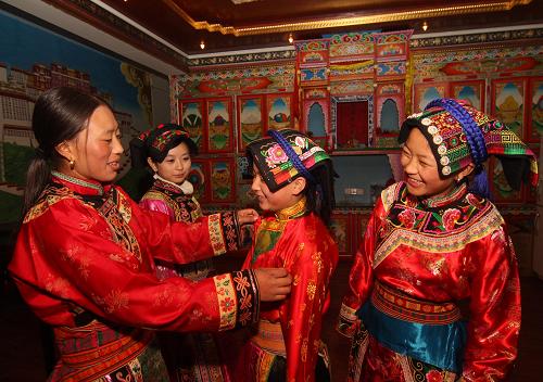 四川地震灾区藏族群众喜迎新年
